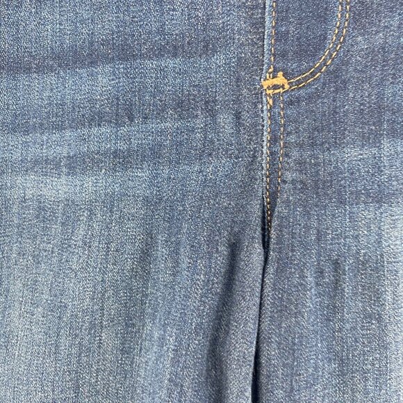 Chicos Jeans Womens 1 US 8 Blue Perfect Stretch Pull On Bootcut Dark Wash Denim* - Picture 5 of 14